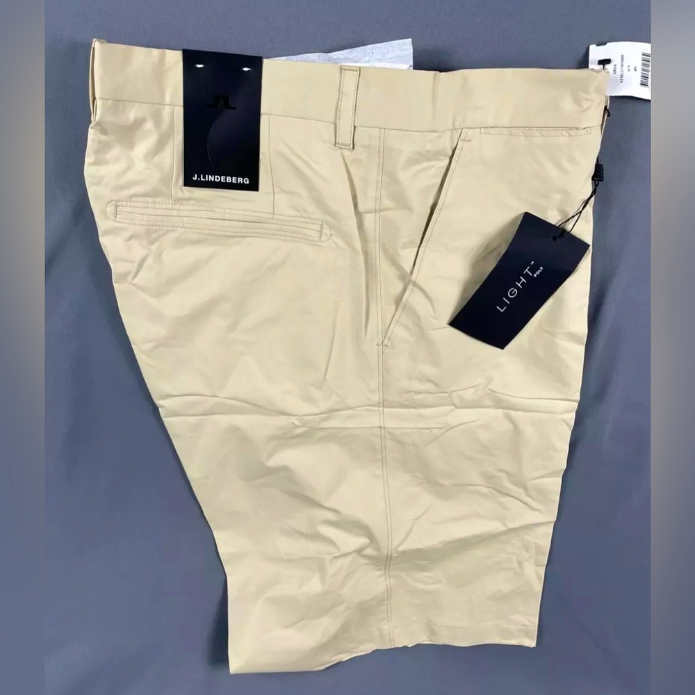 J.Lindeberg Golf Shorts Khaki 40 x 11 M Somle Reg Light Polyester - Picture 5 of 7